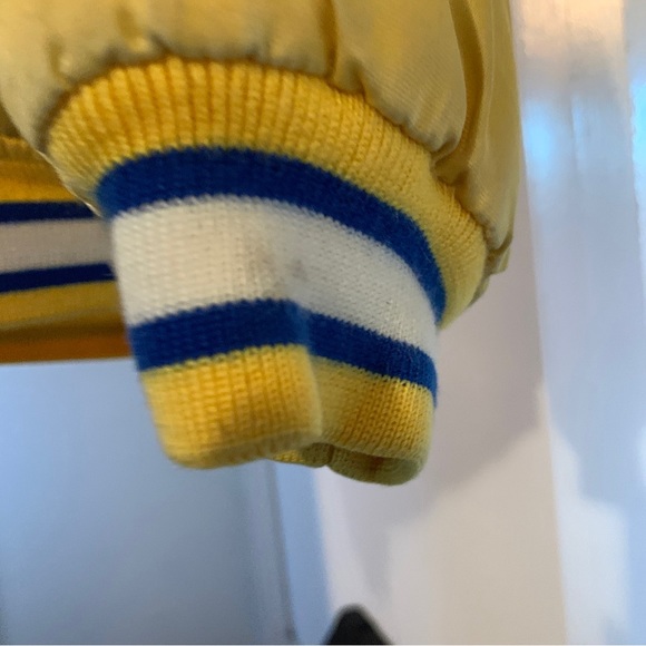 PHAT Farm Varsity Jacket. Warriors colors. Gold and Blue. size small - Picture 5 of 15
